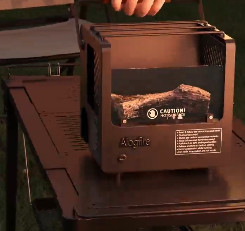 Mini Portable Outdoor Log Fire and Grill