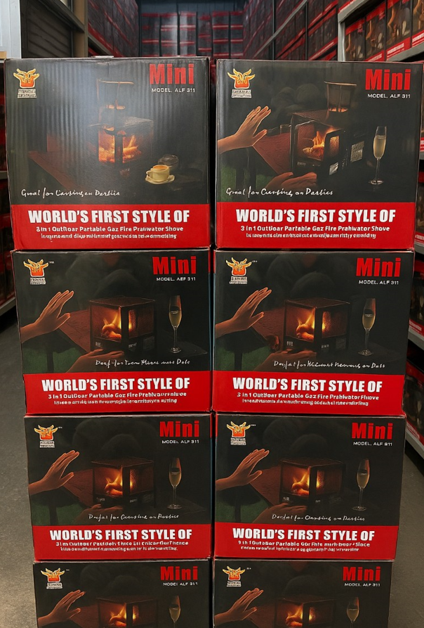 Mini Portable Outdoor Log Fire and Grill